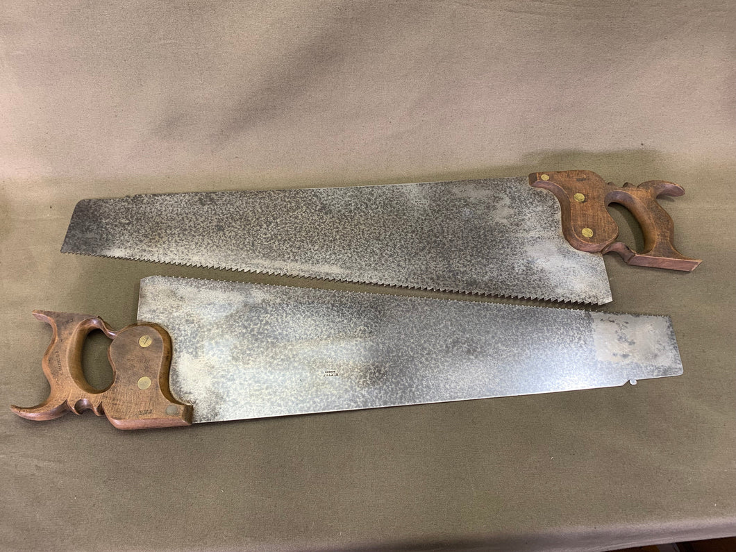 LITTLE USED PAIR OF SAWS BY BLYTHE LONDON C1860 - Boyshill Tools and Treen