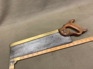 14 INCH BRASS BACK SAW BY SPEAR & JACKSON - Boyshill Tools and Treen
