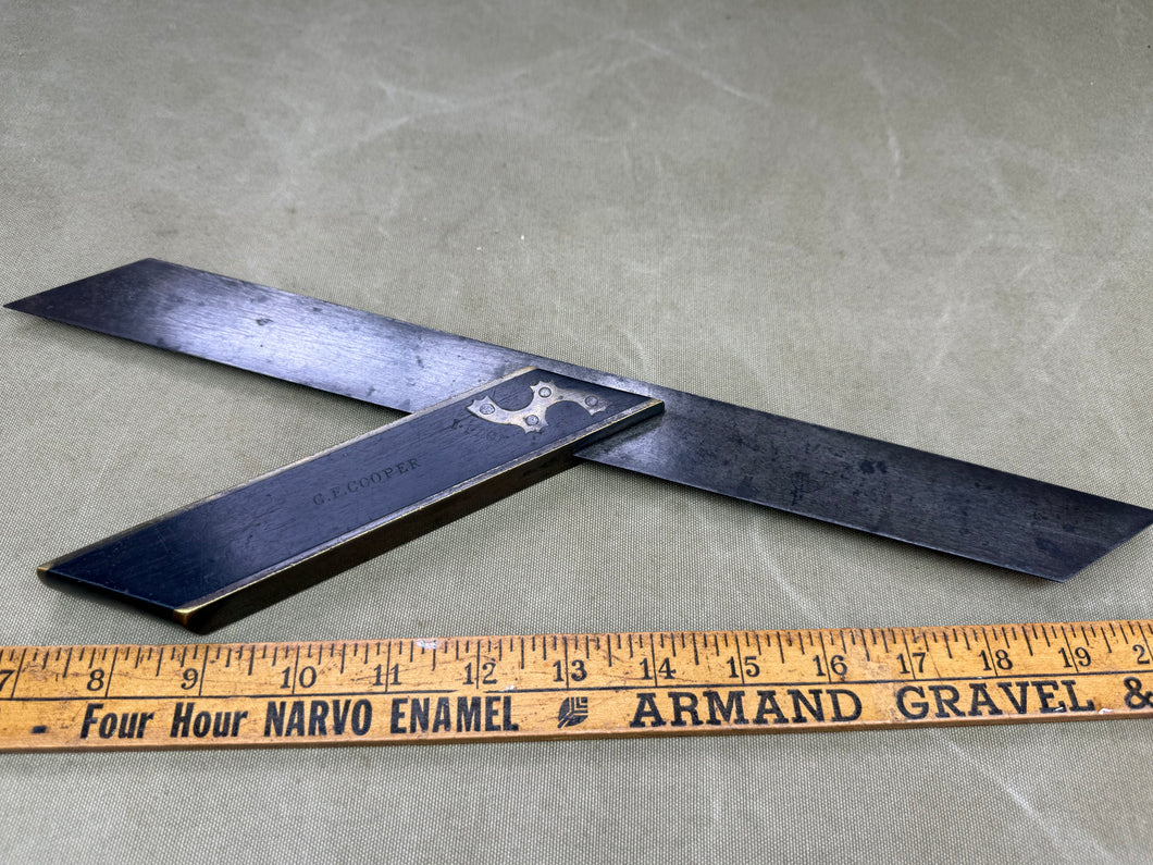 NICE QUALITY EBONY MITRE SQUARE, HOOK - Boyshill Tools and Treen