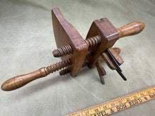 Load image into Gallery viewer, COOPERS FRUITWOOD COMPASSED SCREWSTEM PLOUGH PLANE DATED 1836 - Boyshill Tools and Treen