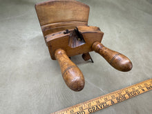 Load image into Gallery viewer, COOPERS FRUITWOOD COMPASSED SCREWSTEM PLOUGH PLANE DATED 1836 - Boyshill Tools and Treen