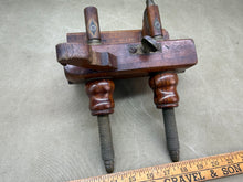 Load image into Gallery viewer, BRASS STEM PLOUGH PLANE WITH COCOBOLO NUTS BY GREENSLADE - Boyshill Tools and Treen