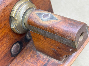 BRASS STEM PLOUGH PLANE WITH COCOBOLO NUTS BY GREENSLADE - Boyshill Tools and Treen