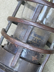 VINTAGE SWITCHBOARD INDICATOR TEST LAMP COPPER CAGE - Boyshill Tools and Treen
