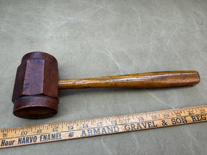 NICE ANTIQUE BOXWOOD & ASH MALLET - Boyshill Tools and Treen