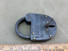 Load image into Gallery viewer, VERY RARE PADLOCK MADE FOR BARGES ON THE THAMES - Boyshill Tools and Treen