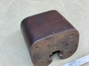 ANTIQUE MAHOGANY BRASS FACED ROUTER - Boyshill Tools and Treen