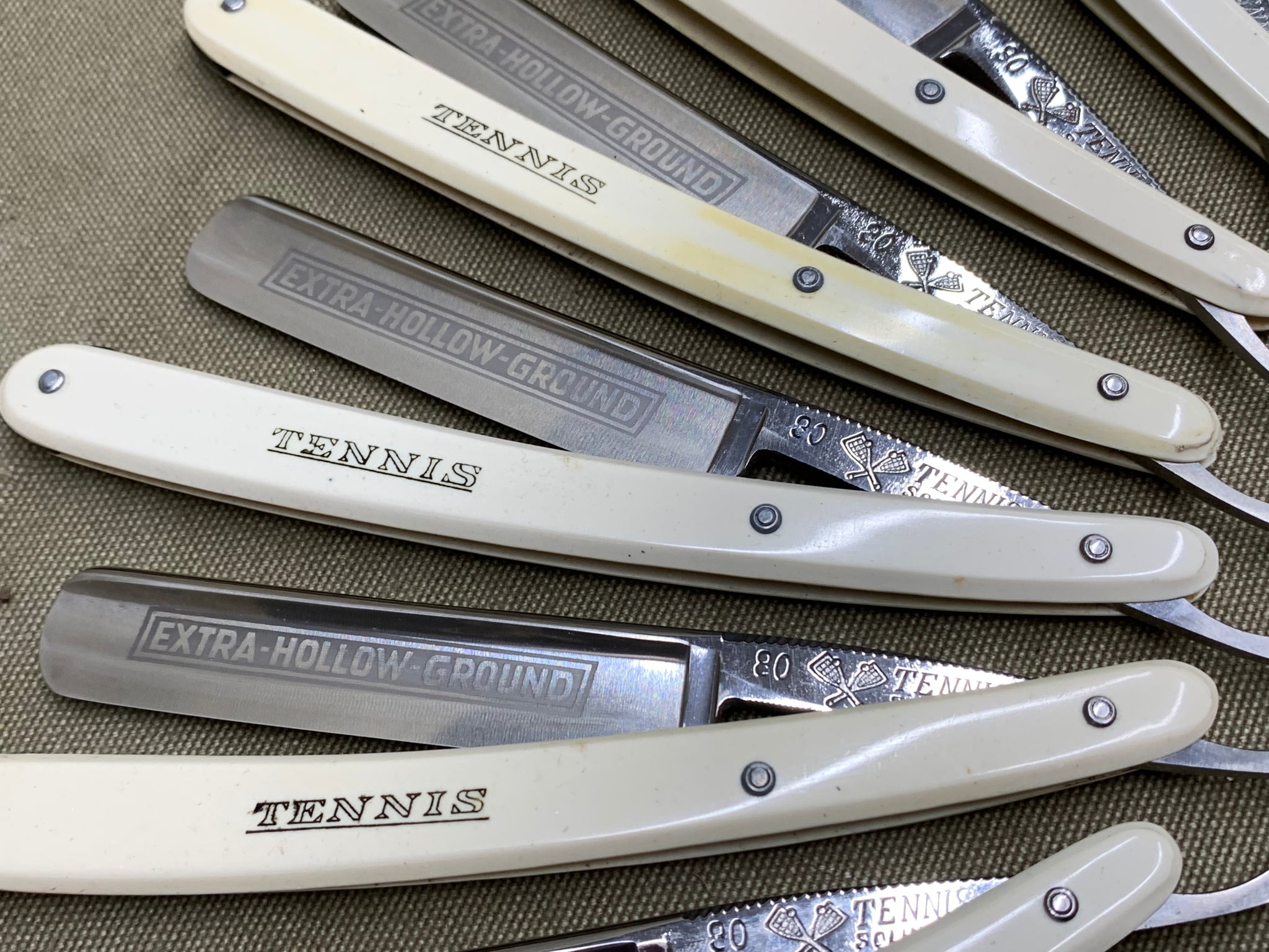 TENNIS 7 DAY SET OF STRAIGHT RAZORS IN EXCELLENT CONDITION – Boyshill ...