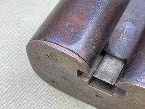ANTIQUE MAHOGANY BRASS FACED ROUTER - Boyshill Tools and Treen