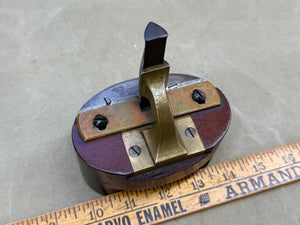 MAHOGANY AND BRASS HAMMER TYPE SAW SET - Boyshill Tools and Treen