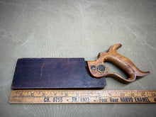 Load image into Gallery viewer, 8 INCH HENRY DISSTON DOVETAIL SAW WITH NICE CASE - Boyshill Tools and Treen