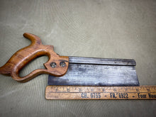 Load image into Gallery viewer, 8 INCH HENRY DISSTON DOVETAIL SAW WITH NICE CASE - Boyshill Tools and Treen
