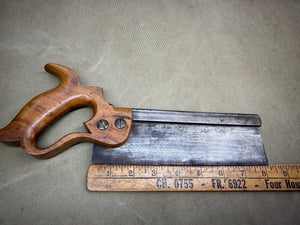 8 INCH HENRY DISSTON DOVETAIL SAW WITH NICE CASE - Boyshill Tools and Treen