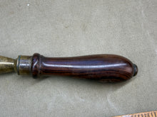 Load image into Gallery viewer, ROSEWOOD AND BRASS VINTAGE TOOL . I HAVE NO IDEA WHAT IT IS FOR. - Boyshill Tools and Treen