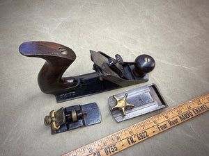 STANLEY USA ROSEWOOD 72 1/2 CHAMFER PLANE WITH BEADING ATTACHMENT - Boyshill Tools and Treen
