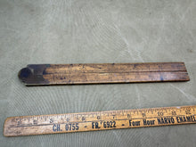 Load image into Gallery viewer, RARE 3FT BOXWOOD FOLDING RULE NO 3275 BY PRESTON - Boyshill Tools and Treen