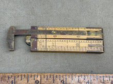 Load image into Gallery viewer, VERY RARE 12&quot; RABONE NO1211 4 FOLD CALIPER RULE - Boyshill Tools and Treen