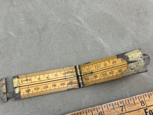 VERY RARE 12" RABONE NO1211 4 FOLD CALIPER RULE - Boyshill Tools and Treen