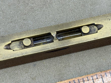 Load image into Gallery viewer, E PRESTON EARLY TEAK? LEVEL WITH SLIDING BRASS COVERS - Boyshill Tools and Treen