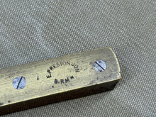 Load image into Gallery viewer, E PRESTON EARLY TEAK? LEVEL WITH SLIDING BRASS COVERS - Boyshill Tools and Treen