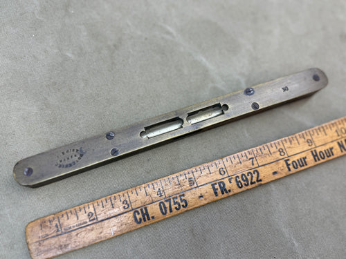 VINTAGE SPIRIT LEVEL BY J BUIST EDINBURGH - Boyshill Tools and Treen