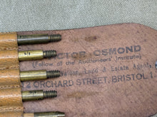 Load image into Gallery viewer, SET OF EXISE SPILE RODS IN LEATHER CASE, NO NAME. - Boyshill Tools and Treen