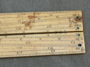 IVORY SECTOR RULE BY SMITH ROYAL EXCHANGE. (damage, see photo). 7257 - Boyshill Tools and Treen