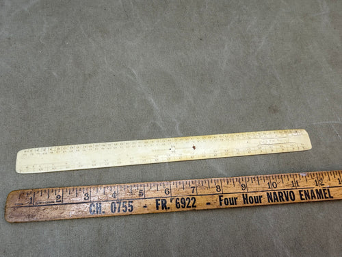 IVORY RULER J FOY BOLTON - Boyshill Tools and Treen