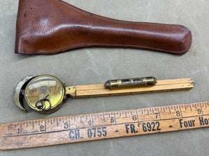 LEATHER CASED STOCKWELL PATENT HORSE MEASURE. 7261 - Boyshill Tools and Treen