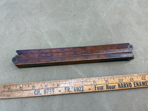 EARLY 6 FOLD 5 FOOT DIPPING ROD BY LOFTUS 146 OXFORD STREET LONDON. 7266 - Boyshill Tools and Treen