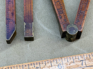 EARLY 6 FOLD 5 FOOT DIPPING ROD BY LOFTUS 146 OXFORD STREET LONDON. 7266 - Boyshill Tools and Treen