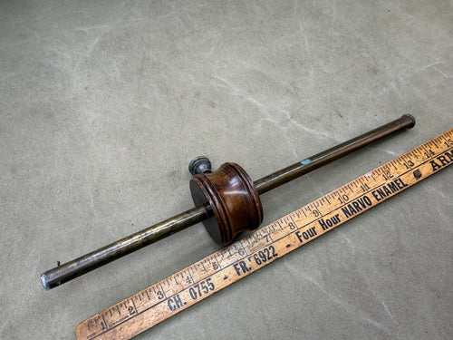 UNUSUAL BRASS AND POSSIBLY WALNUT MARKING GUAGE - Boyshill Tools and Treen