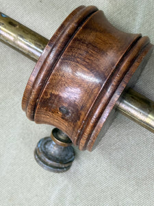 UNUSUAL BRASS AND POSSIBLY WALNUT MARKING GUAGE - Boyshill Tools and Treen