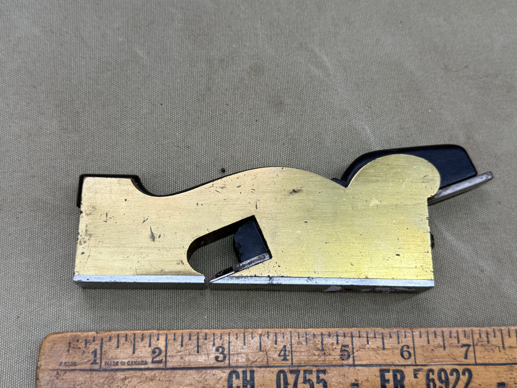 NICELY FILLED SMALL BRONZE PLANE 5/8