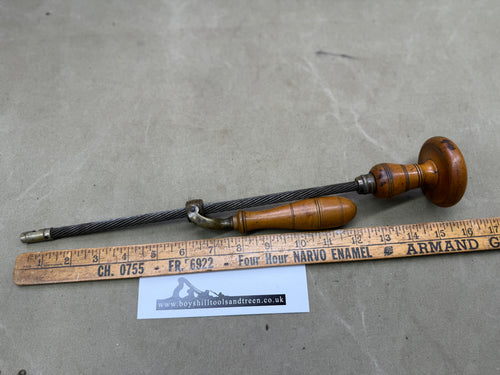 RARE ANTIQUE BOXWOOD ARCHIMEDES DRILL. HOLTZAPFFEL TYPE. - Boyshill Tools and Treen