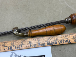RARE ANTIQUE BOXWOOD ARCHIMEDES DRILL. HOLTZAPFFEL TYPE. - Boyshill Tools and Treen