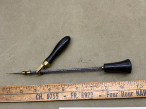 RARE ANTIQUE EBONY ARCHIMEDES DRILL. HOLTZAPFFEL TYPE. BY ARCHER GOODGE ST - Boyshill Tools and Treen
