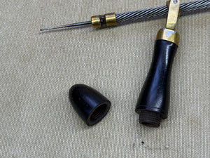 RARE ANTIQUE EBONY ARCHIMEDES DRILL. HOLTZAPFFEL TYPE. BY ARCHER GOODGE ST - Boyshill Tools and Treen