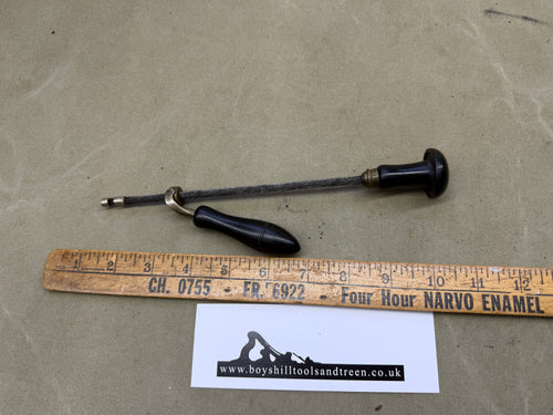 RARE ANTIQUE EBONY ARCHIMEDES DRILL. HOLTZAPFFEL TYPE. BY FENN. - Boyshill Tools and Treen