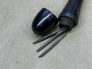 RARE ANTIQUE EBONY ARCHIMEDES DRILL. HOLTZAPFFEL TYPE. BY FENN. - Boyshill Tools and Treen
