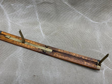 Load image into Gallery viewer, EARLY SHOE SIZE STICK, FOLDING STICK MEASURE. BY FB COX 1828 -1882 - Boyshill Tools and Treen
