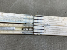 Load image into Gallery viewer, RARE 2FT IVORY GERMAN SILVER CARPENTERS SLIDE RULE VARVILLE. PRICE PER LOAD TIMBER. - Boyshill Tools and Treen