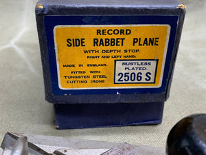 BOXED RECORD NO 2506 S SIDE RABBET PLANE - Boyshill Tools and Treen