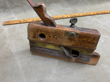 Load image into Gallery viewer, VERY RARE BRIDLED BOX STEM PLOUGH PLANE. BY T A MATHIESON EDINBURGH - Boyshill Tools and Treen