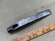 Load image into Gallery viewer, VINTAGE BRICK OR STONE MASONS SCUTCHING HAMMER BY BRADES WITH EXTRA INSERTS