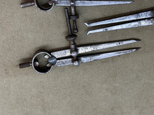 Load image into Gallery viewer, 4 VINTAGE SPRING CALIPERS , 3 MOORE &amp; WRIGHT - Boyshill Tools and Treen