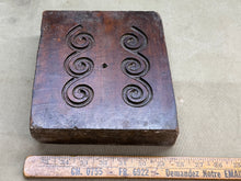 Load image into Gallery viewer, RARE DOUBLE SIDED GESSO / PLASTER MOULD . TREEN