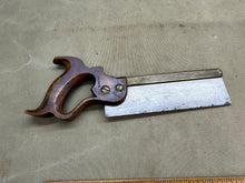 Load image into Gallery viewer, NICE 8' HENRY DISSTON BRASS BACK DOVETAIL SAW