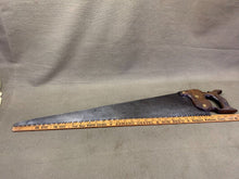 Load image into Gallery viewer, 26 INCH ANTIQUE NIBBED 4TPI SAW BY BUCK - Boyshill Tools and Treen