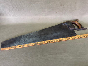 24" NIBBED CROSSCUT OLD SAW BY BUCK - Boyshill Tools and Treen